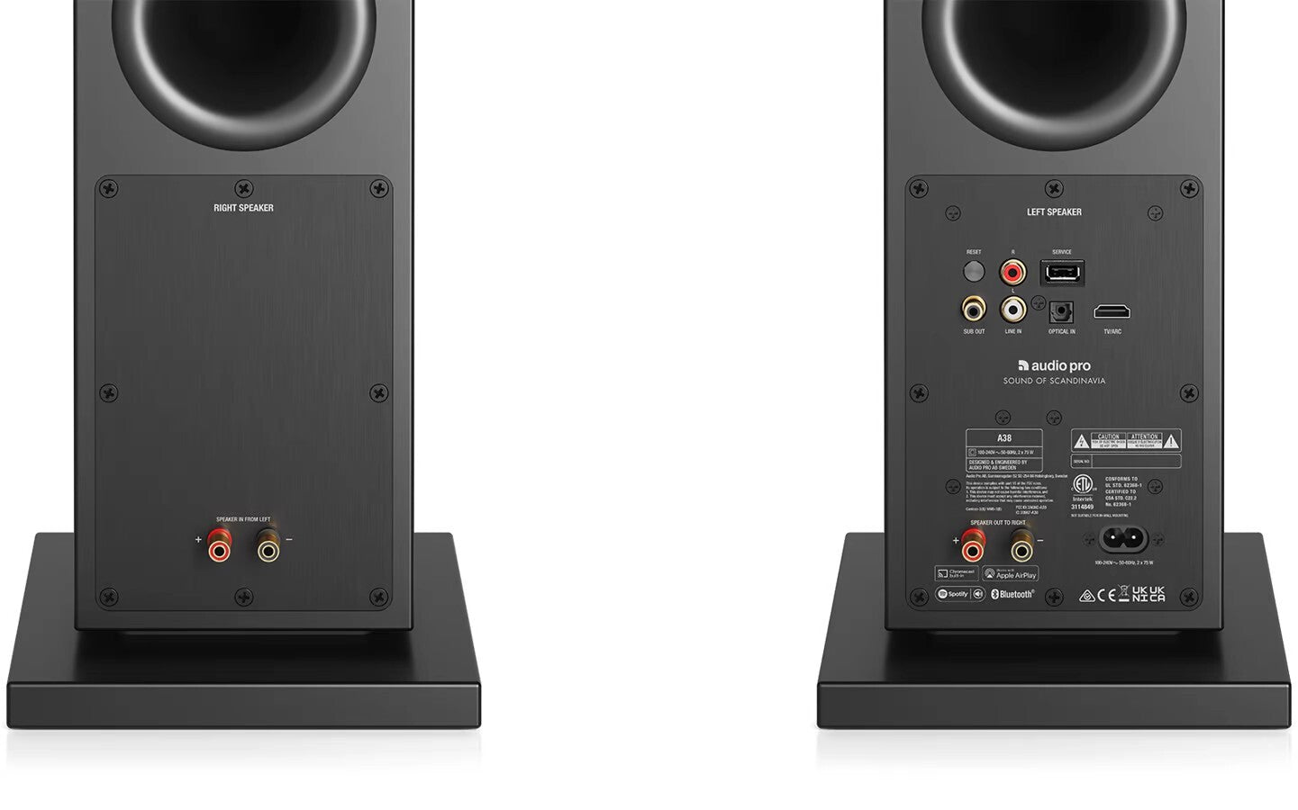 Audio Pro A38 (par, sort)