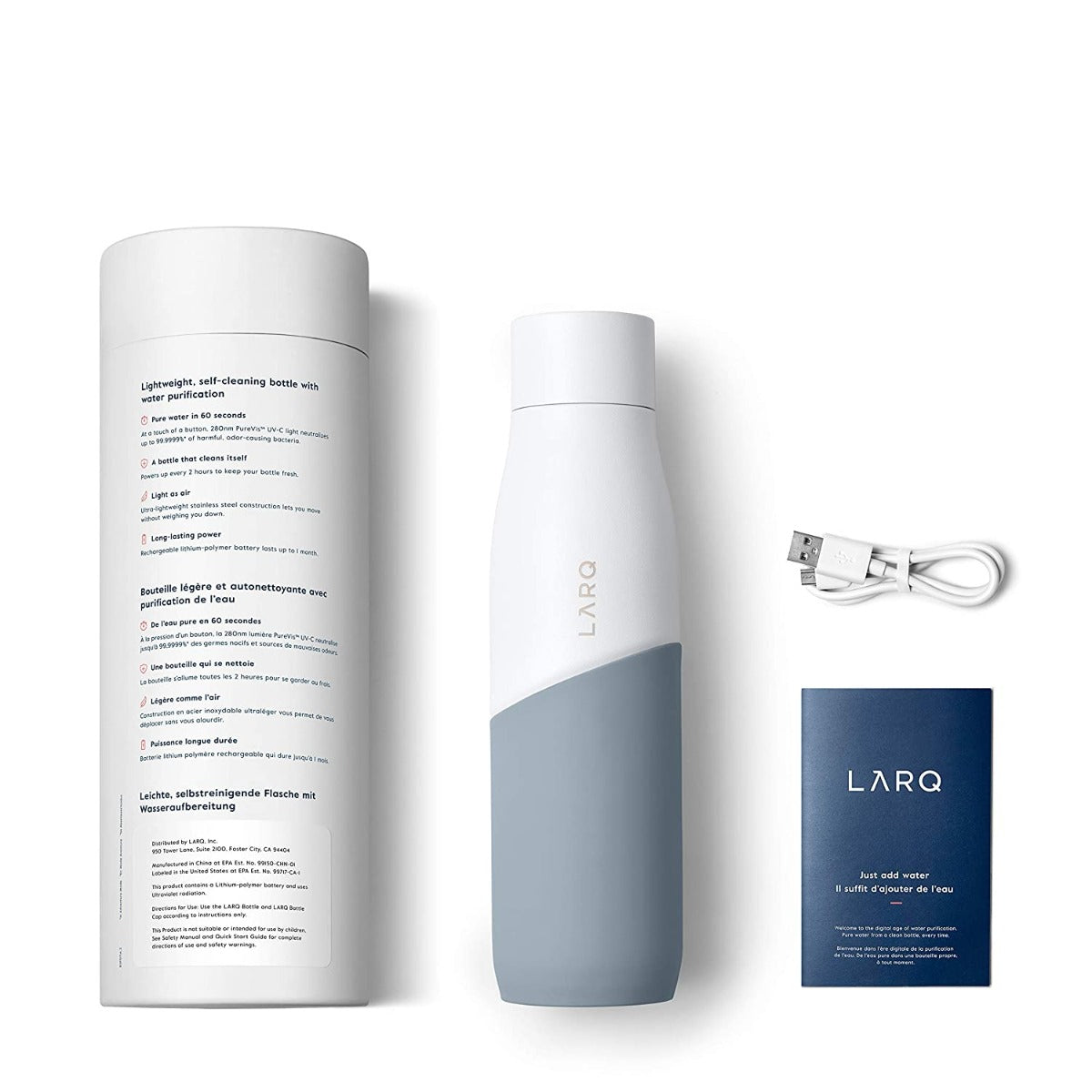 LARQ Bottle Movement (710ml, White/Pebble)