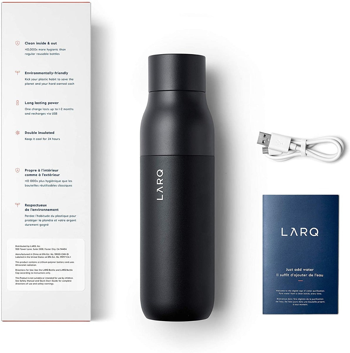 LARQ Bottle (500ml, Black)