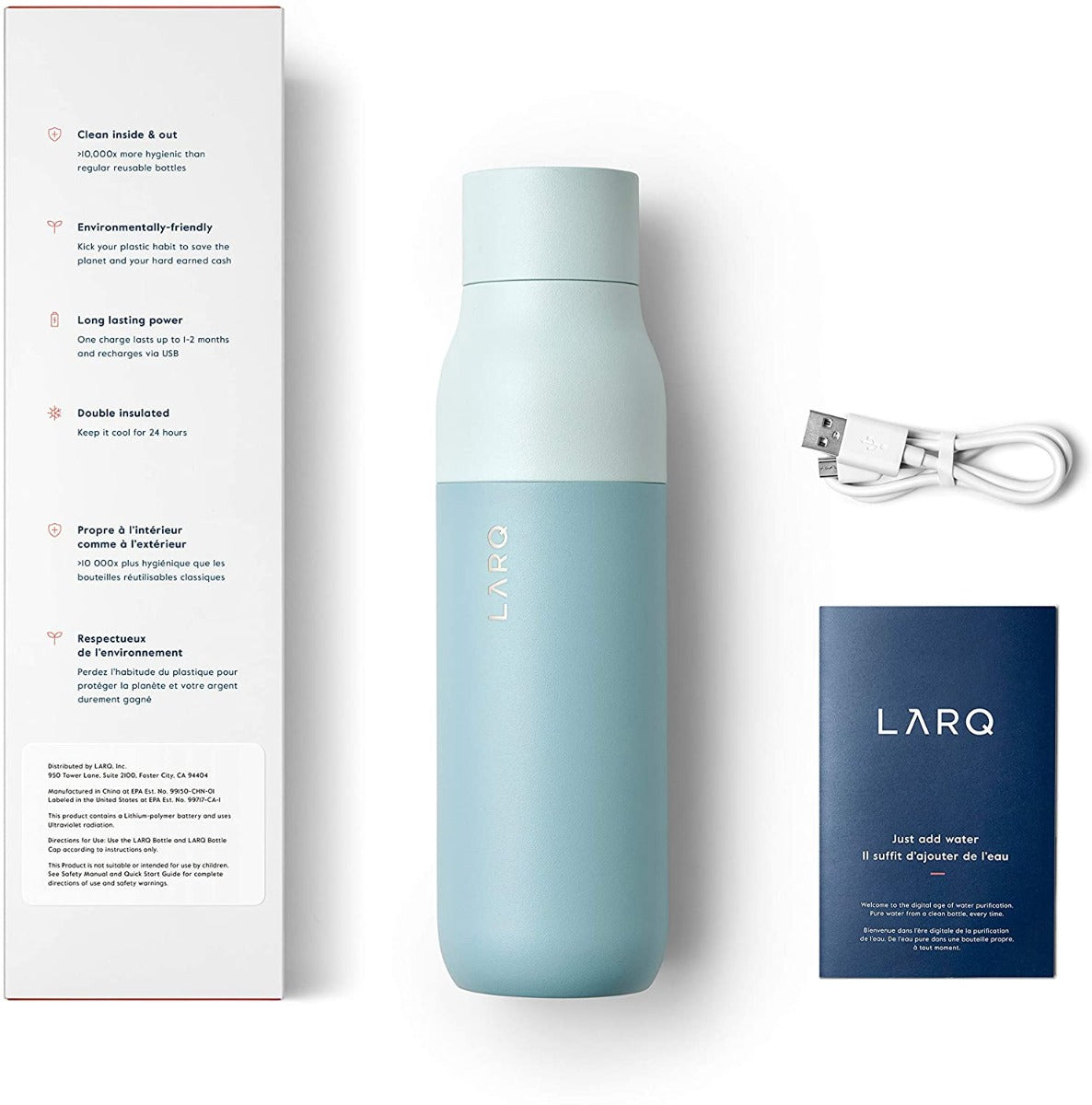 LARQ-flaska (500 ml, mynta)