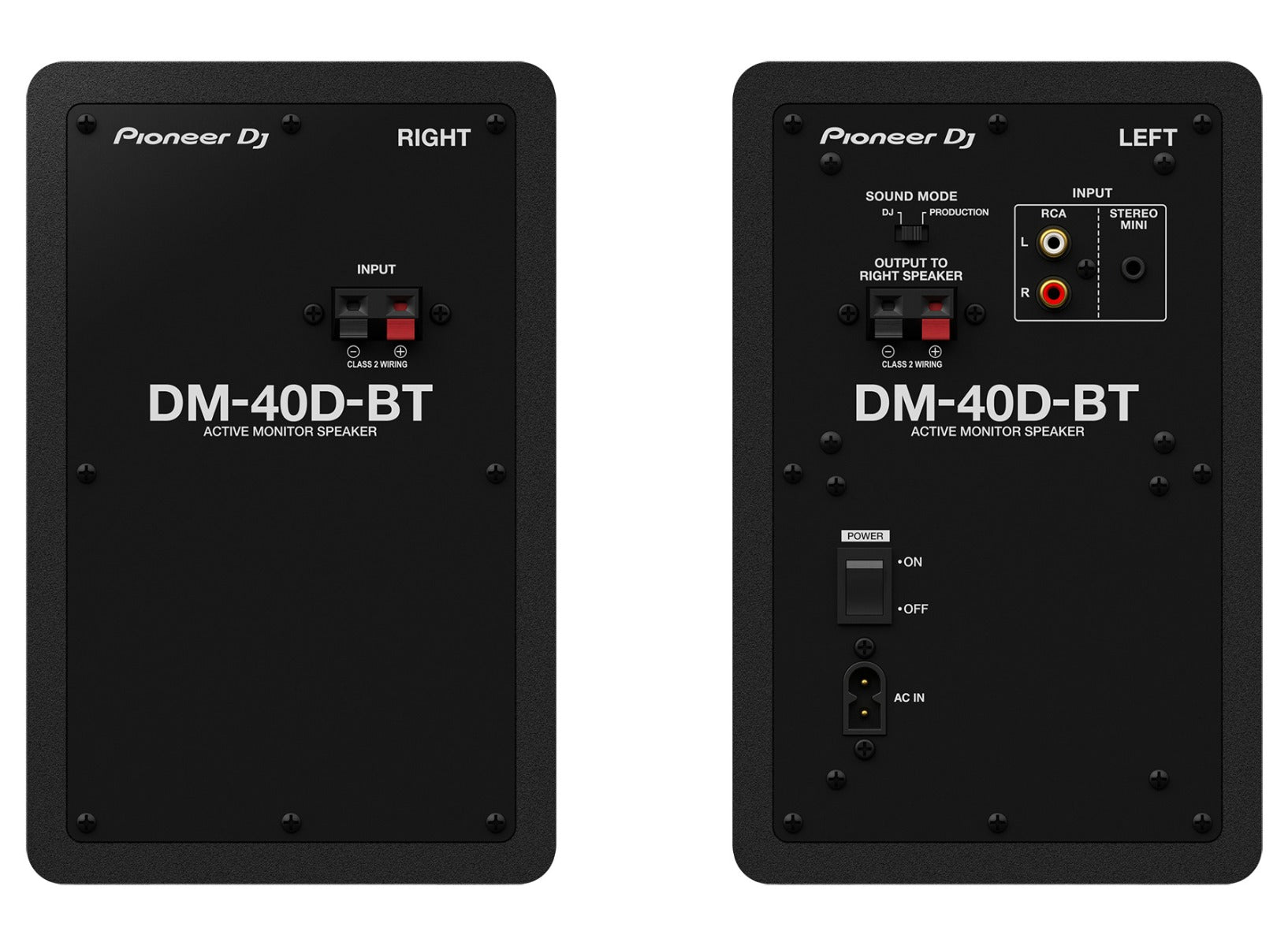 Pioneer DM-40D-BT (par, sort)