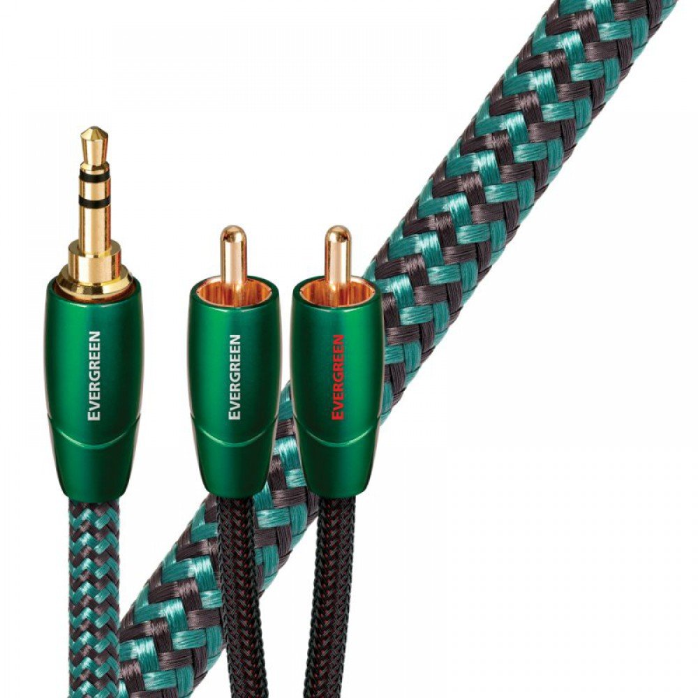 Audioquest Evergreen 3,5 mm TRS - Dual RCA Kabel 2m