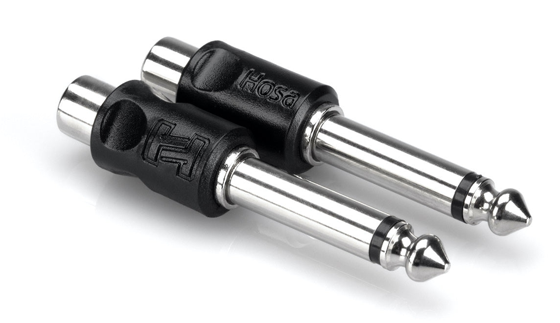 Hosa GPR-101 RCA - 6,3 mm TS Adapter (2 stk.)