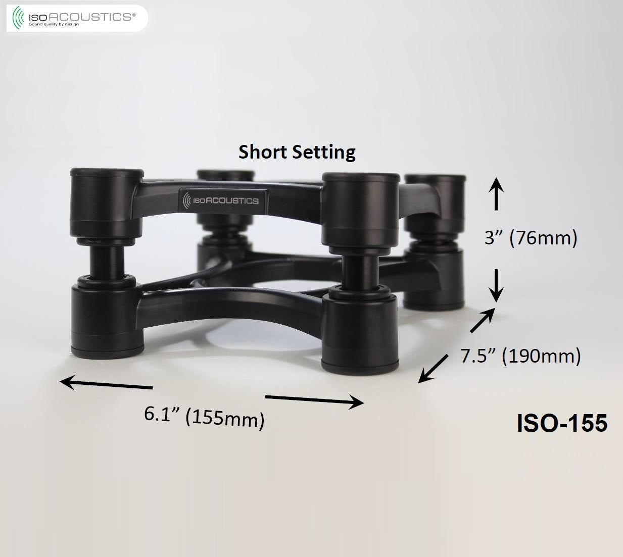 IsoAcoustics ISO-155 Stands (Pair)