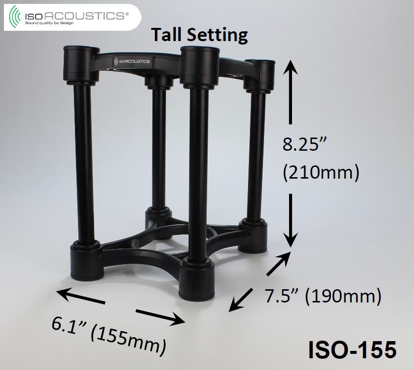 IsoAcoustics ISO-155 stativer (par)