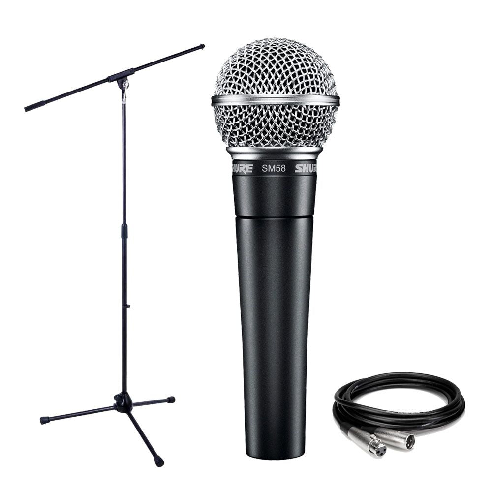 Shure SM58 + Stativ + Kabelpaket