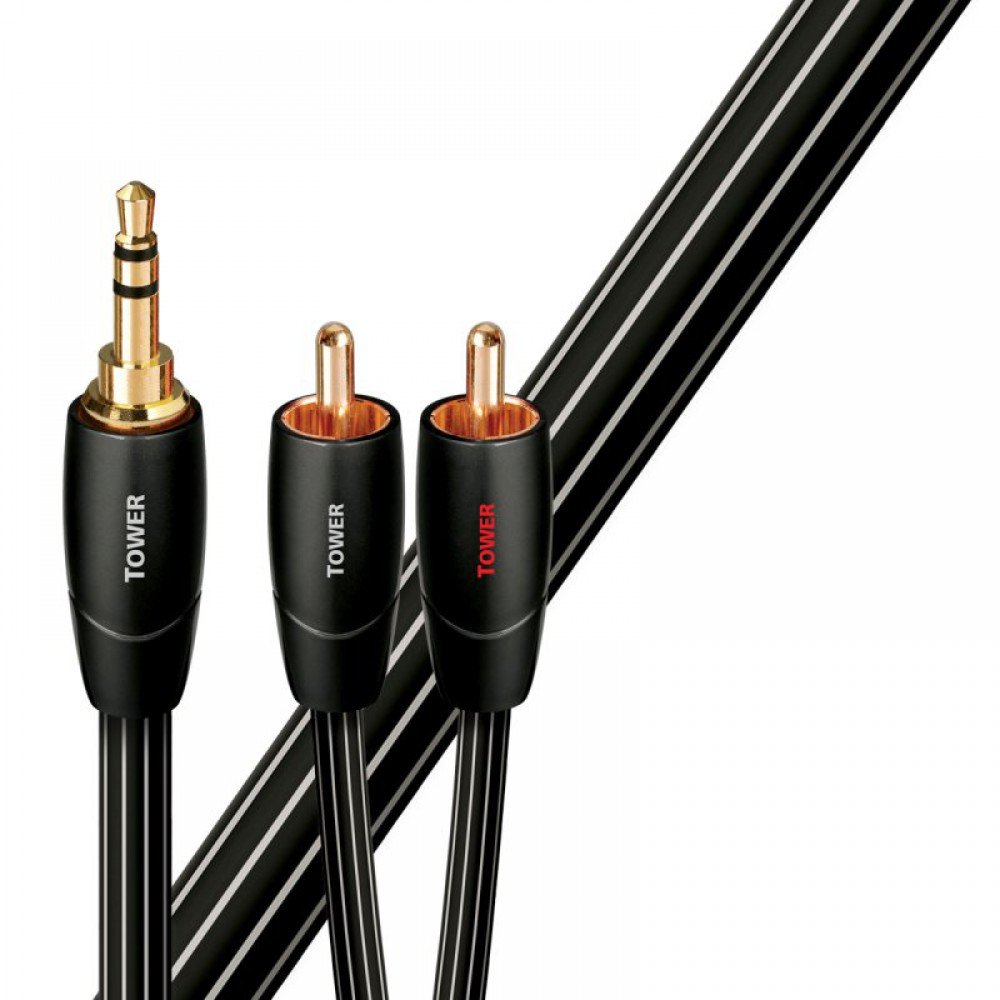 Audioquest Tower 3,5 mm TRS - Dual RCA Kabel 2m