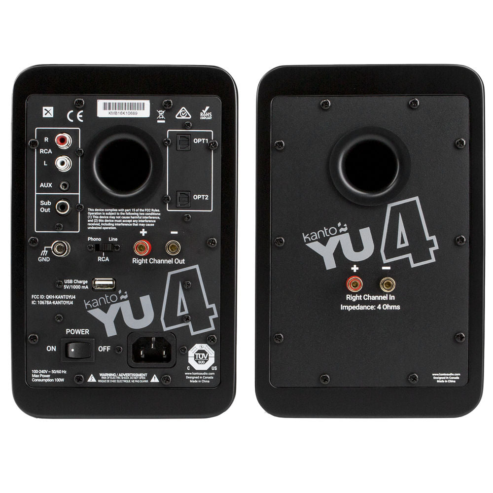 Kanto YU4 (Pair, Matte Black)